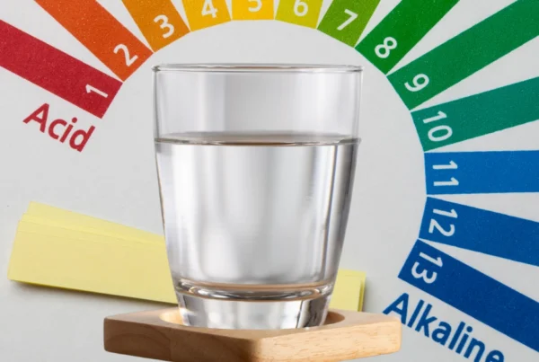 Alkali su ve ph değeri gösteren arkaplan
